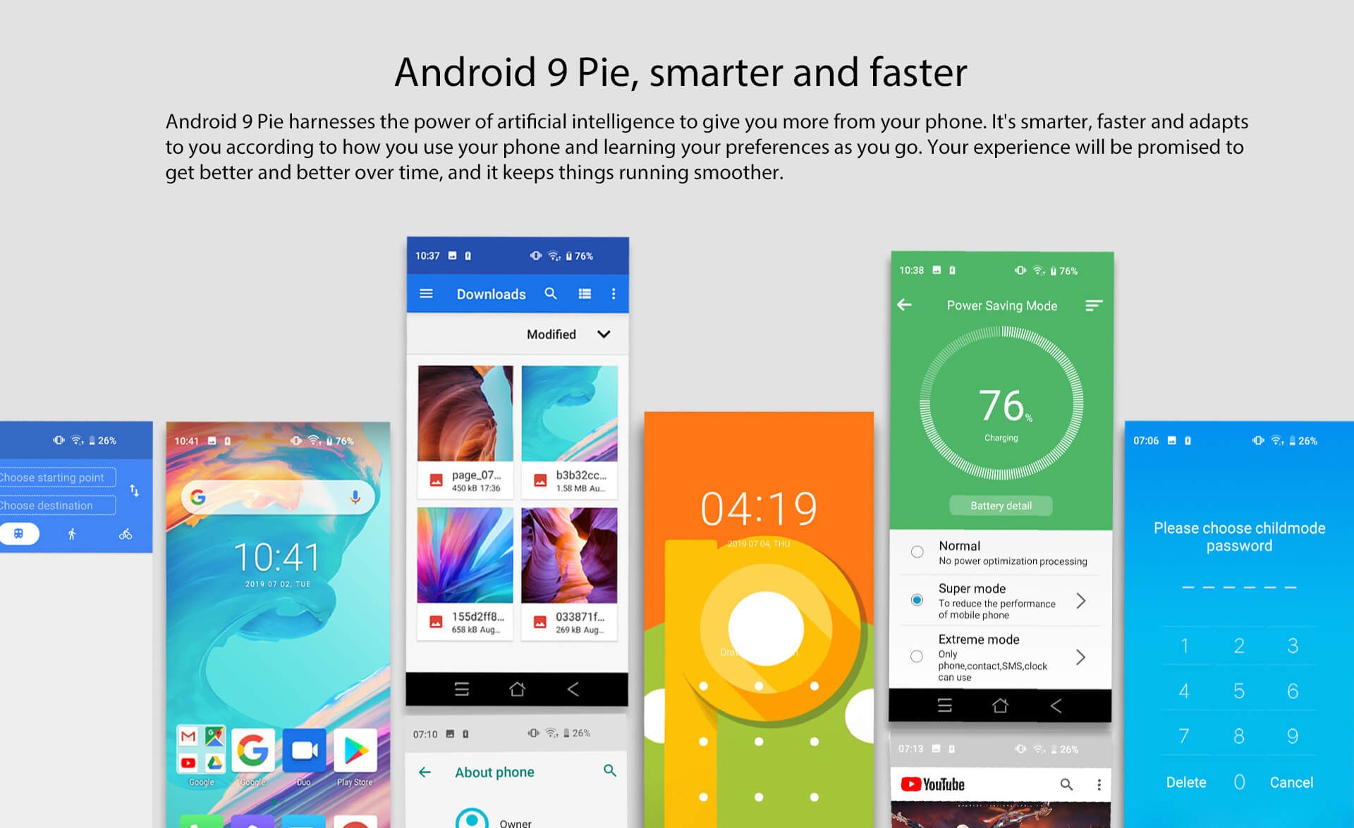 Операционная система Android 9 смартфона Blackview BV9100 Blackview BV9100 - Android 9