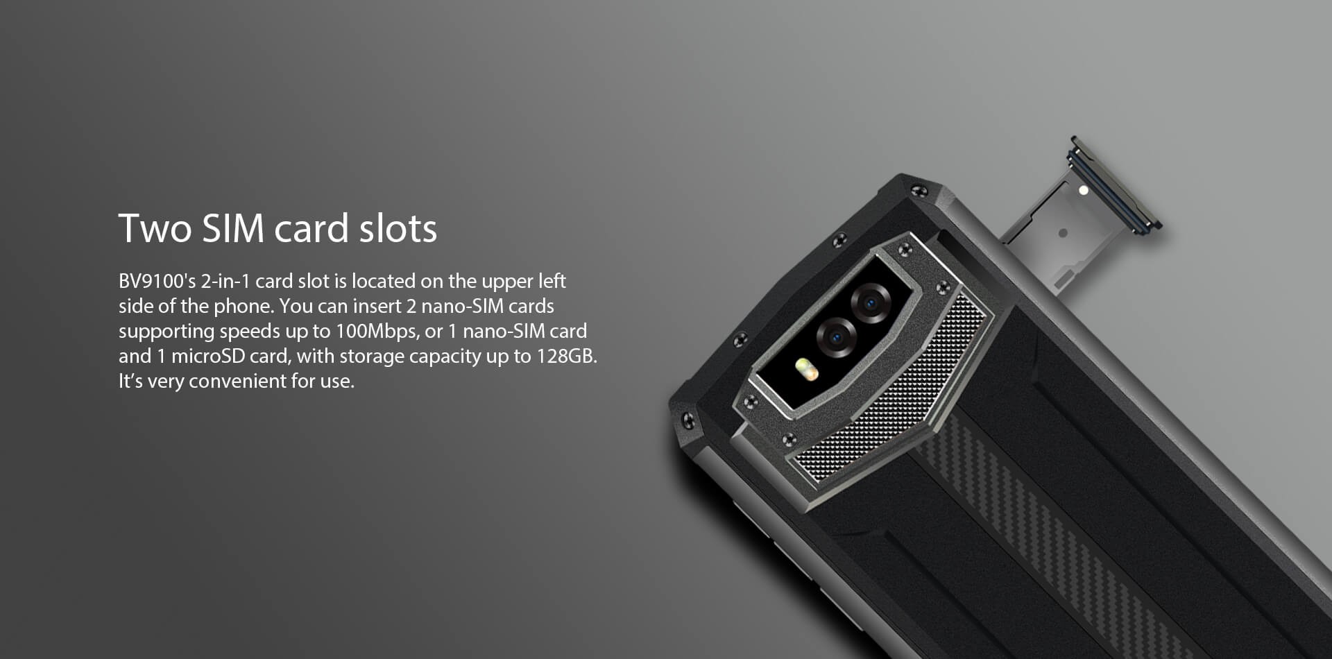 Слот сим-карт Blackview BV9100 Blackview BV9100 - слот сим-карт