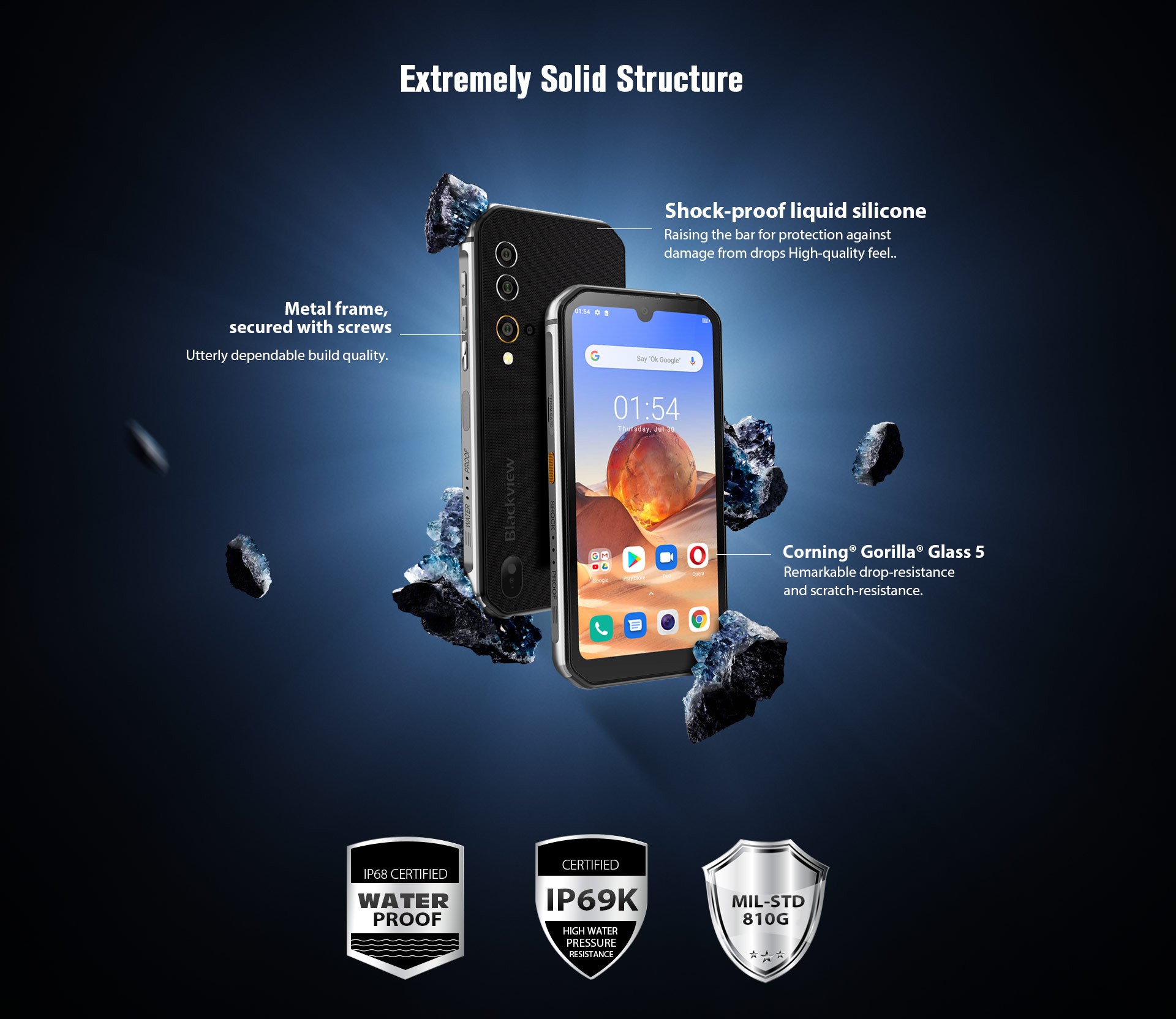 Blackview BV9900E - защита корпуса